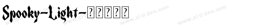 Spooky-Light字体转换