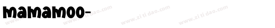 mamamoo字体转换