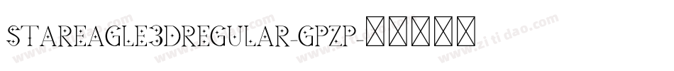 StarEagle3DRegular-GpzP字体转换