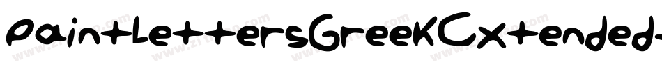 PaintLettersGreekExtended-MWwP字体转换