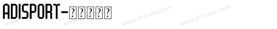 Adisport字体转换