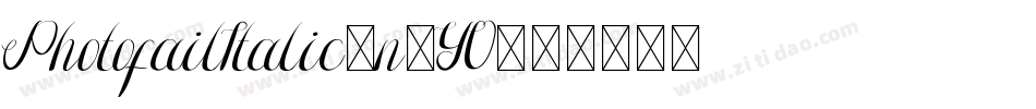 PhotofailItalic-n5YO字体转换