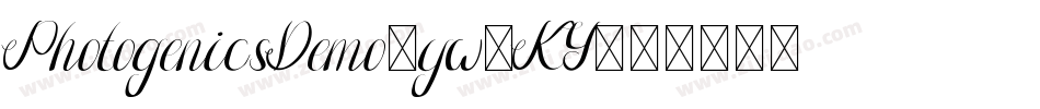 PhotogenicsDemo-yw1KY字体转换