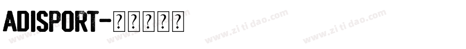 Adisport字体转换