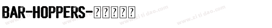 Bar-Hoppers字体转换