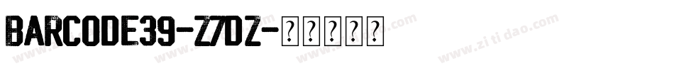 BarCode39-Z7DZ字体转换