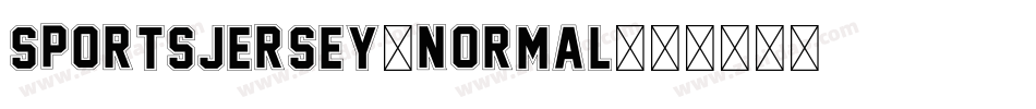 SportsJersey-Normal字体转换