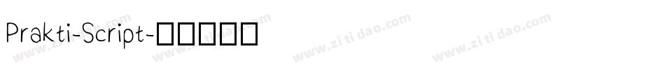 Prakti-Script字体转换
