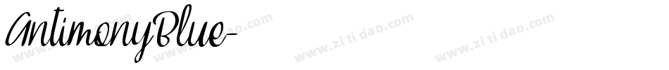 AntimonyBlue字体转换