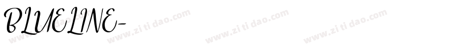 BLUELINE字体转换