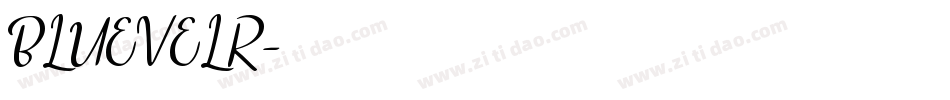 BLUEVELR字体转换