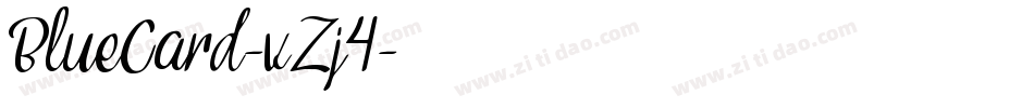 BlueCard-vZj4字体转换