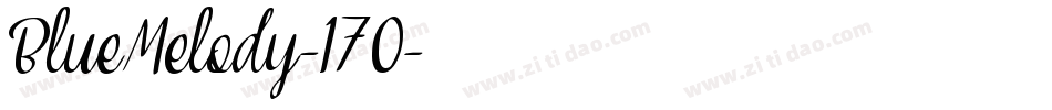 BlueMelody-170字体转换