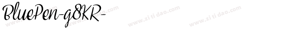 BluePen-g8KR字体转换
