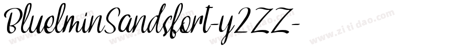 BluelminSandsfort-y2ZZ字体转换