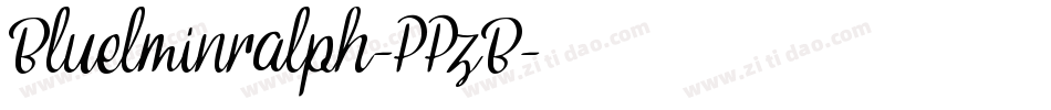 Bluelminralph-PPzB字体转换