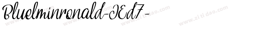 Bluelminronald-JEd7字体转换