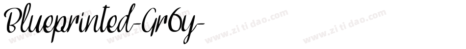 Blueprinted-Gr6y字体转换