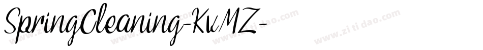 SpringCleaning-KvMZ字体转换