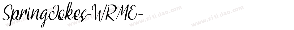 SpringJokes-WRME字体转换