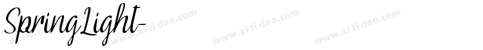 SpringLight字体转换