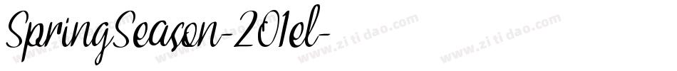 SpringSeason-2O1el字体转换