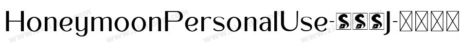 HoneymoonPersonalUse-857J字体转换