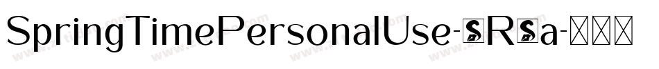SpringTimePersonalUse-5R4a字体转换