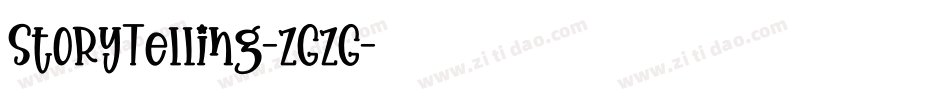 StoryTelling-zGzG字体转换