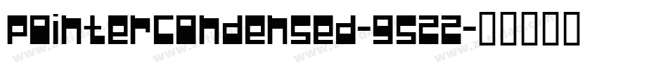 PointerCondensed-9522字体转换