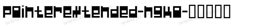 PointerExtended-n9KO字体转换