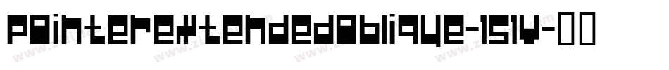 PointerExtendedOblique-151v字体转换