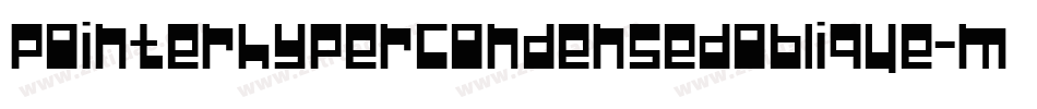 PointerHypercondensedOblique-MXRP字体转换