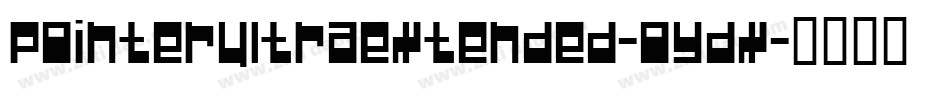 PointerUltraextended-oYdx字体转换