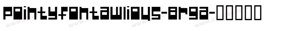 PointyFontawlious-8rgA字体转换