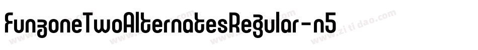 FunzoneTwoAlternatesRegular-n5GR字体转换