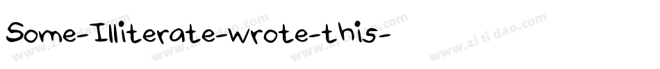 Some-Illiterate-wrote-this字体转换