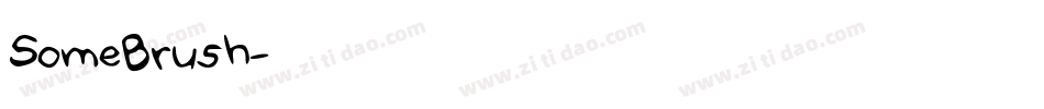 SomeBrush字体转换
