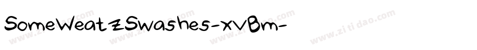 SomeWeatzSwashes-xvBm字体转换