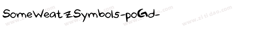 SomeWeatzSymbols-poGd字体转换
