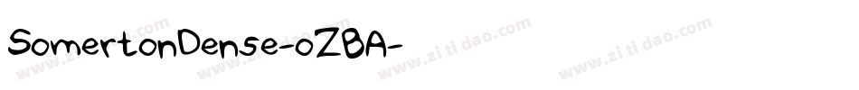 SomertonDense-oZBA字体转换