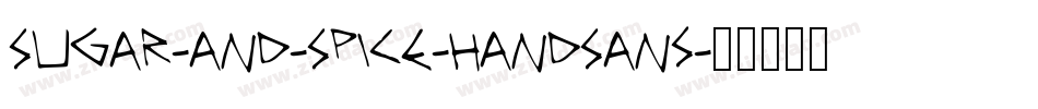 Sugar-and-Spice-HandSans字体转换