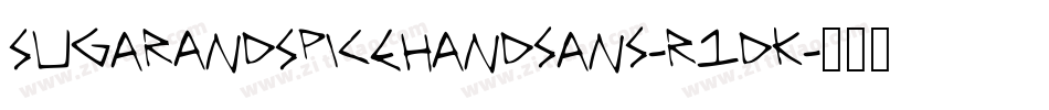 SugarAndSpiceHandsans-r1dK字体转换