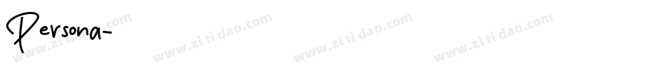 Persona字体转换