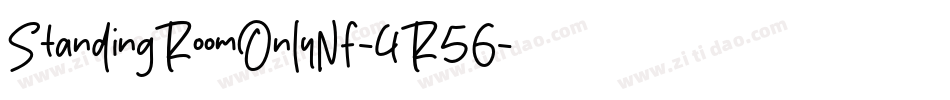 StandingRoomOnlyNf-4R56字体转换