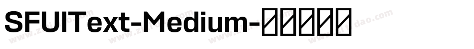 SFUIText-Medium字体转换