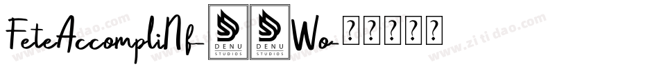 FeteAccompliNf-24Wo字体转换