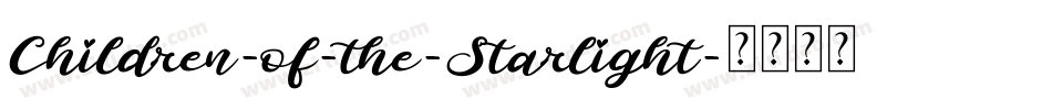 Children-of-the-Starlight字体转换