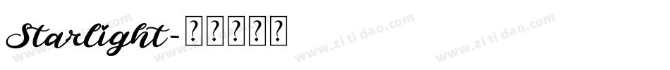 Starlight字体转换