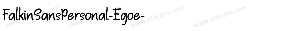 FalkinSansPersonal-Egoe字体转换